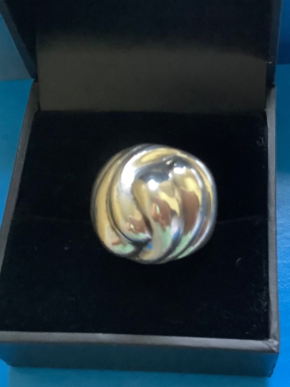 925 Sterling Silver Vintage TV-47 Scalloped Dome Ring SZ 7